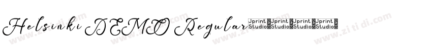 Helsinki DEMO Regular字体转换